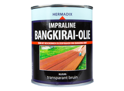 Hermadix impraline bangkirai-olie transp. bruin 750 ml