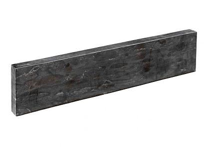Opsluitband Spotted Bluestone 100x20x6 cm rondom geschuurd, met facet