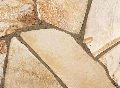 Flagstones Florida Yellow, ca 2-4 cm dik 4-8 stuks per m2