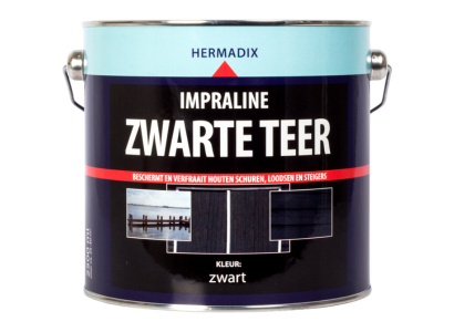 Hermadix impraline zwarte teer 2,5 ltr