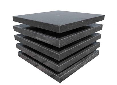 Pagodefontein Tiles, zwarte diabas, 50x50 cm hoogte 30 cm