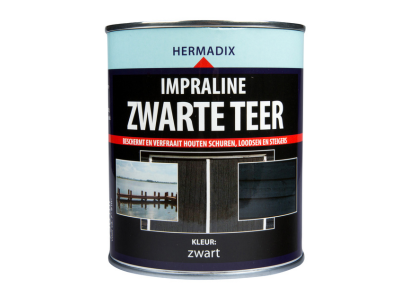 Hermadix impraline zwarte teer 750 ml