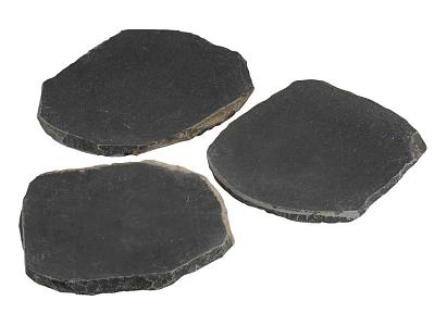 Stapsteen Basic Basalt 40 cm 3 cm dik, gezoet en getrommeld