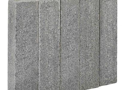 Palissade Suprema Tibet Dark Grey G654 50x12x12 cm, rondom gezaagd en gevlamd, met facet