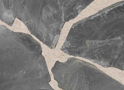 Flagstones Ultra black, ca. 3-4 cm dik 3-5 stuks per m2