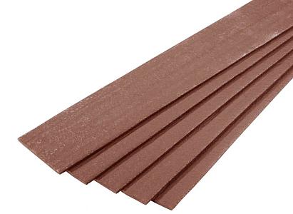 Ecoborder Plank 2 m x 14 cm x 1 cm BROWN (afname per omverpakking à 5 stuks)