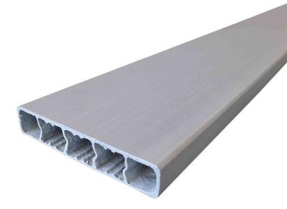 Ecoborder Hollow 1,2 m x 15 cm x 4 cm GREY (afname per omverpakking à 5 stuks)