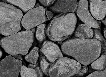 Black Slate tumbled 30-80 mm (20kg zak)
