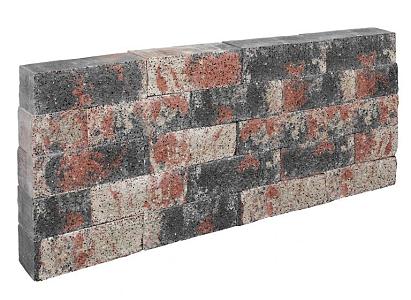 Splitted Rock 32x13x11 cm Tri colore 2.0 ongetrommeld (128 stuks per pallet)