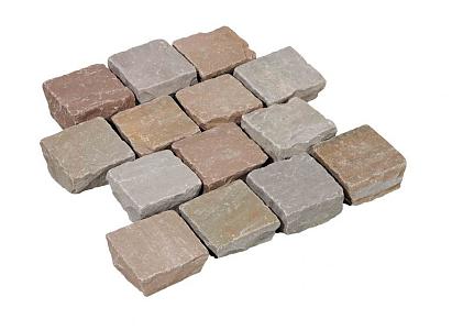 Kinderkoppen Kandla Multicolor 14x14x5/7 cm bekapt, 51 st. per m2