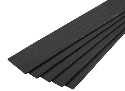 Ecoborder Plank 3 m x 14 cm x 1 cm BLACK (afname per omverpakking à 5 stuks)