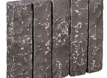 Palissade Vietn. basalt 2.0, zwart, 30x12x12 cm gekloofd