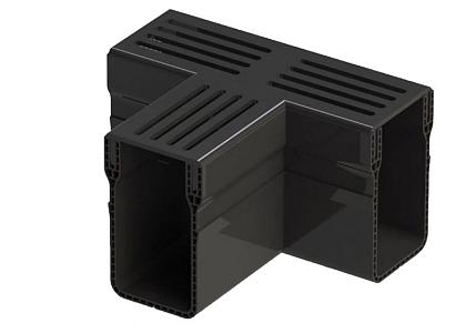 Gardendrain TEE Section Black 65/100 mm T-stuk zwart