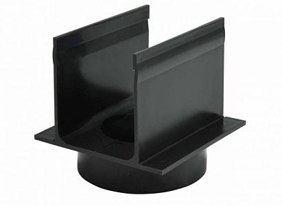 Gardendrain Connector + Spillway 65/100 mm Koppelstuk met onder uitloop 75 mm