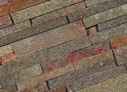 Stone Panels Rusty Quarzite 60x15x1,5-2,5 cm (doos à 0,45 m2)
