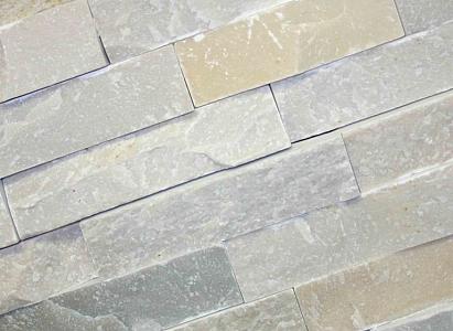 Stone Panels White Quarzite 60x15x1,5-2,5 cm (doos à 0,45 m2)