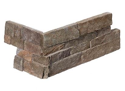 Stone Panels Rusty Quarzite (40+20)x15x1,5-2,5 cm (1 hoek=1 set)