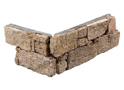 Stone Panels Rustic Sand (40+20)x15x3-4 cm (1 hoek=1 set)