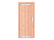 Douglas dichte enkele deur 90x201 cm. linksdraaiend. verzinkte hengen. RVS beslag. kleurloos geimpre