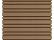 Gevelbekleding castellation 4325 profiel, 2,5 x 19,6 x 290 cm | Teak