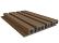 NewTechWood HKC co-extrusie wand bekleding castellation 4325 profiel, 2,5 x 19,6 x 290 cm, Teak.