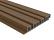 NewTechWood HKC co-extrusie wand bekleding castellation 4325 profiel, 2,5 x 19,6 x 290 cm, Teak.