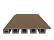 Gevelbekleding composiet castellation 25 profiel, 2,5 x 19,6 x 290 cm | Teak.