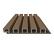NewTechWood HKC co-extrusie wand bekleding castellation 25 profiel, 2,5 x 19,6 x 290 cm, Teak.