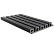 Gevelbekleding composiet castellation 25 profiel, 2,5 x 19,6 x 290 cm | Ebony zwart burned look