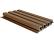 Gevelbekleding castellation PRO35 | 3,3 x 21,5 x 390 cm | Teak.