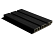 Gevelbekleding castellation 50 profiel, 2,5 x 19,6 x 290 cm | Ebony zwart burned look.
