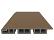 Gevelbekleding castellation 50 profiel, 2,5 x 19,6 x 290 cm | Teak.
