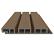 NewTechWood HKC co-extrusie wand bekleding castellation 50 profiel, 2,5 x 19,6 x 290 cm, Teak.