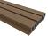 NewTechWood HKC co-extrusie wand bekleding castellation 50 profiel, 2,5 x 19,6 x 290 cm, Teak.