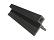 Hoekprofiel castellation t.b.v. gevelbekleding, 7 x 8 x 300 cm | Ebony zwart