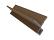 Hoekprofiel castellation t.b.v. gevelbekleding, 7 x 8 x 300 cm | Teak