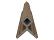 Hoekprofiel castellation t.b.v. gevelbekleding, 7 x 8 x 300 cm | Teak
