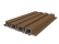 NewTechWood HKC co-extrusie Castellation PRO35 gevelbekleding, 3,3 x 21,5 x 230 cm, Teak.