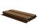 NewTechWood HKC co-extrusie Castellation PRO65 gevelbekleding, 3,3 x 18 x 290 cm, Teak.
