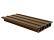 NewTechWood HKC co-extrusie Castellation PRO65 gevelbekleding, 3,3 x 18 x 290 cm, Teak.