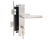 Set voor tuindeuren 72x165mm (schild + rechte kruk) RVS