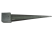 Paalhouder met punt 146x146x900 mm