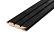 Douglas Rhombus triple profiel 2,7 x 14 x 224 cm - zwart - dubbelzijdig - werkende breedte 13,3 cm