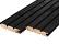 Douglas Rhombus triple profiel 2,7 x 14 x 224 cm - zwart - dubbelzijdig - werkende breedte 13,3 cm