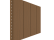 NewTechWood HKC wandbekleding vlak, 1,9 x 18,8 x 400 cm (wb 15,3 cm), Teak