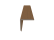 NewTechWood HKC hoekprofiel, 5,5 x 5,5 x 300 cm, Teak
