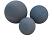 Set bollen Black granite, gebouchardeerd 1x25 cm, 1x35 cm,1x45 cm